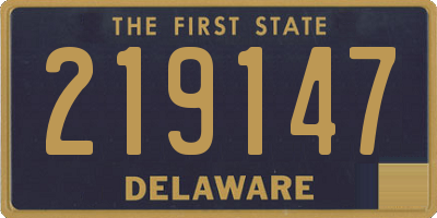 DE license plate 219147