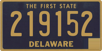 DE license plate 219152