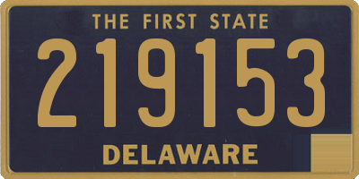 DE license plate 219153