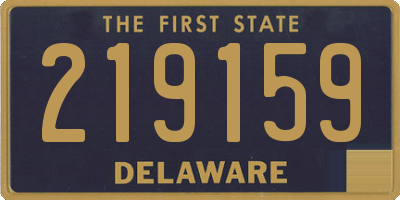 DE license plate 219159