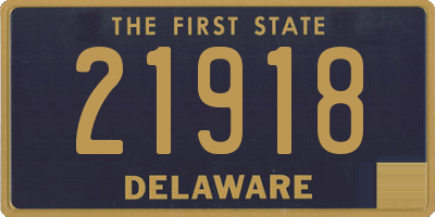 DE license plate 21918