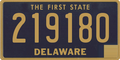 DE license plate 219180