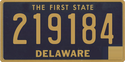 DE license plate 219184