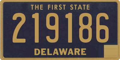 DE license plate 219186