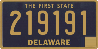 DE license plate 219191