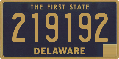 DE license plate 219192