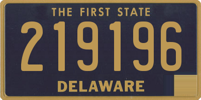 DE license plate 219196