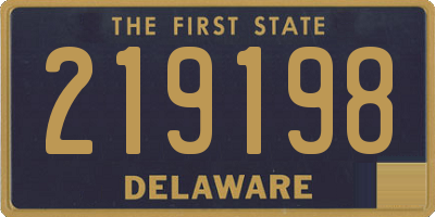 DE license plate 219198