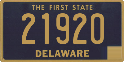DE license plate 21920