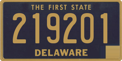 DE license plate 219201
