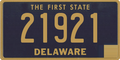 DE license plate 21921
