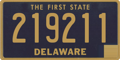 DE license plate 219211