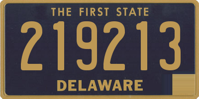 DE license plate 219213