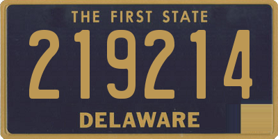 DE license plate 219214