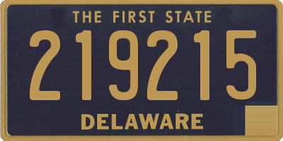 DE license plate 219215