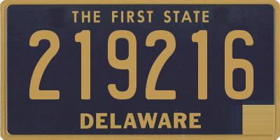 DE license plate 219216