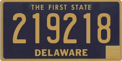 DE license plate 219218