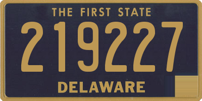 DE license plate 219227