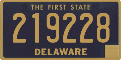 DE license plate 219228