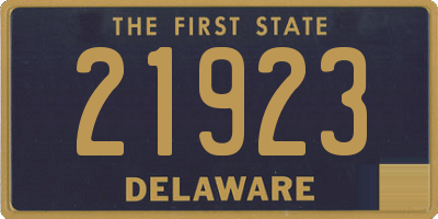 DE license plate 21923