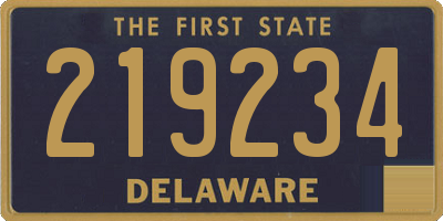 DE license plate 219234