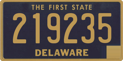 DE license plate 219235