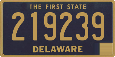 DE license plate 219239