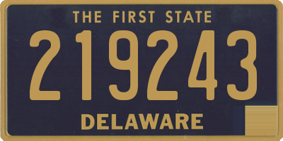 DE license plate 219243