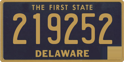 DE license plate 219252