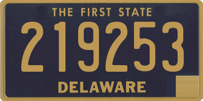 DE license plate 219253