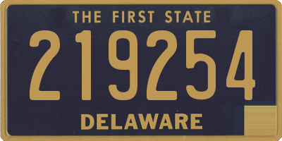 DE license plate 219254