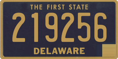 DE license plate 219256