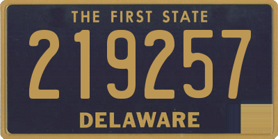 DE license plate 219257