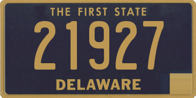 DE license plate 21927