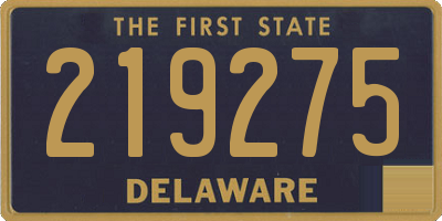 DE license plate 219275