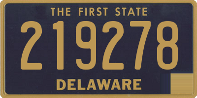 DE license plate 219278