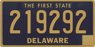 DE license plate 219292