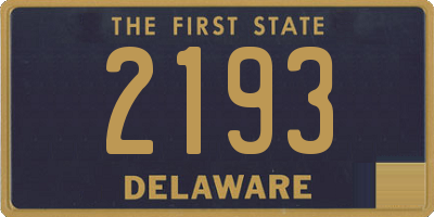 DE license plate 2193