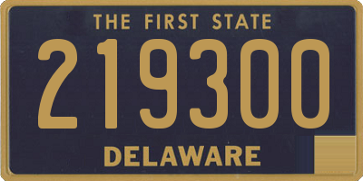 DE license plate 219300