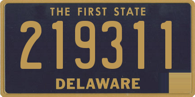 DE license plate 219311