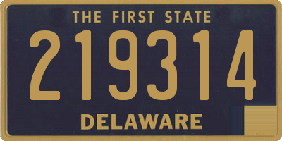 DE license plate 219314