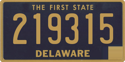 DE license plate 219315