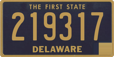 DE license plate 219317