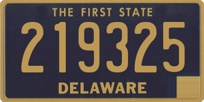 DE license plate 219325
