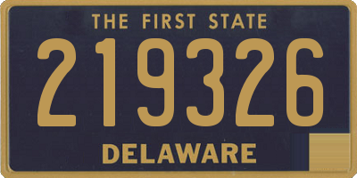 DE license plate 219326