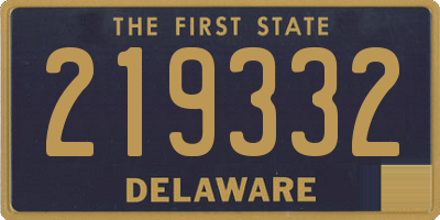 DE license plate 219332