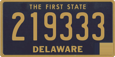 DE license plate 219333