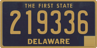 DE license plate 219336