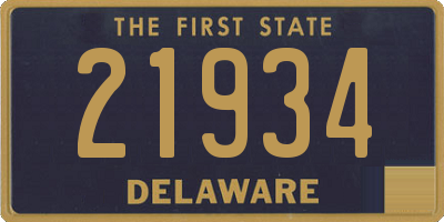 DE license plate 21934