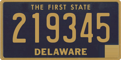 DE license plate 219345